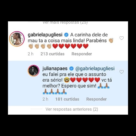 Juliana Paes explica reação do filho mais novo em vídeo