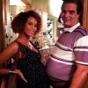 Taís Araújo posa ao lado do ator Luiz Henrique Nogueira, de 'Geração Brasil', mostrando barriga de grávida