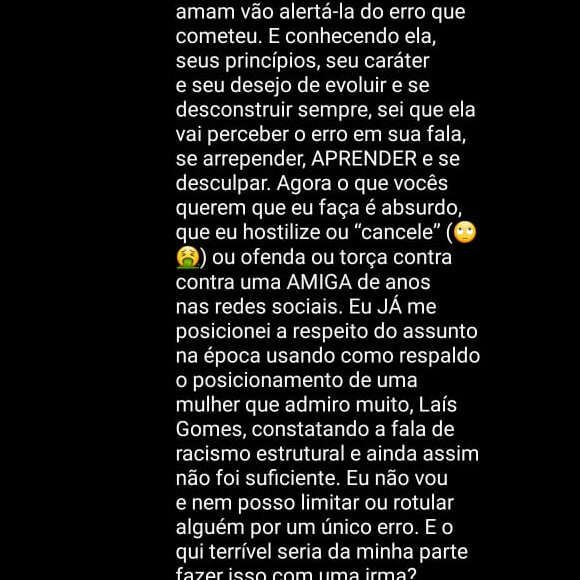Bruna Marquezine se posiciona após internauta alfinetá-la sobre Manu Gavassi