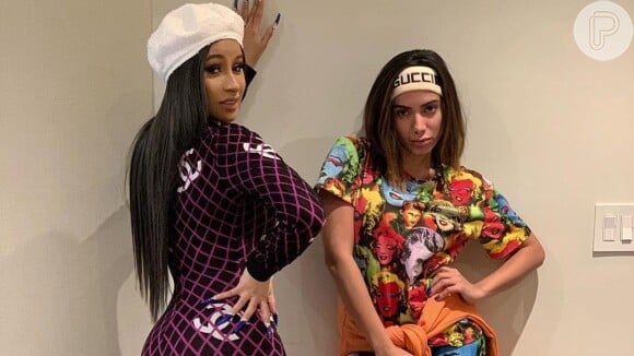 Anitta e Cardi B visitaram estúdio de gravação juntas em 2019 e aumentaram rumores de feat
