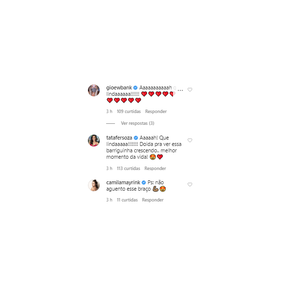 Thais Fersoza comenta em foto de Sthefany Brito