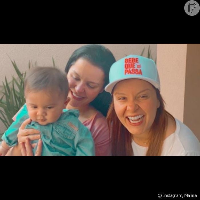 Maiara e Maraisa se emocionam ao conhecer filho de Marília Mendonça ...