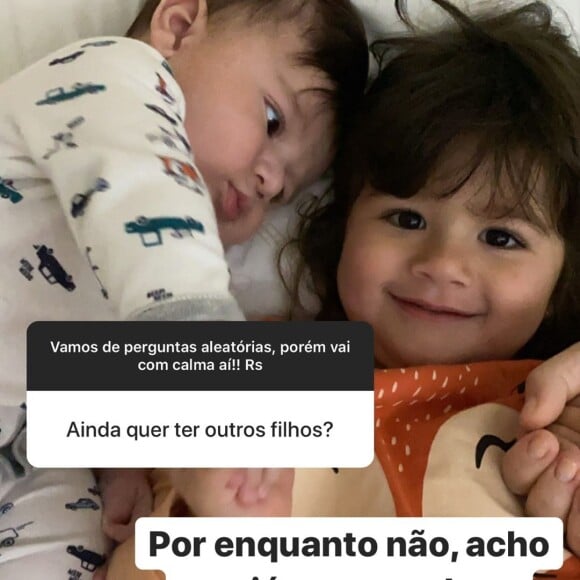 Cristiano e Paula Vaccari não cogitam ter mais filhos