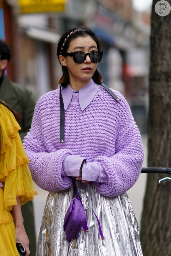 A sobreposição é a pedida para usar tricô de um jeito fashion