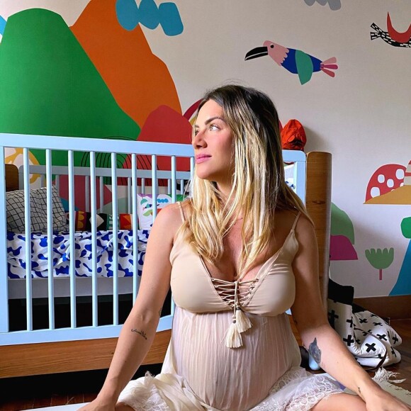 Giovanna Ewbank mostrou o quartinho do filho na reta final da gravidez