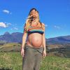 Giovanna Ewbank na gravidez: atriz compartilhou fotos exibindo a barriga nos últimos meses de gestação