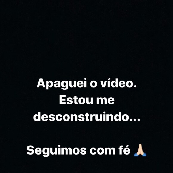 Arthur Aguiar posta reflexão sobre desconstrução no Stories do Instagram