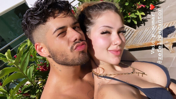 Assumidos! Zé Felipe confirma namoro com Virgínia Fonseca com foto de beijo