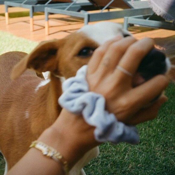 Bruna Marquezine mostra brincadeira com Amêndoa