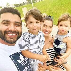 Andressa Suita e Gusttavo Lima são pais de Gabriel e Samuel