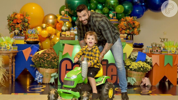 Gusttavo Lima canta música com o filho Gabriel em vídeo, em 15 de agosto de 2020