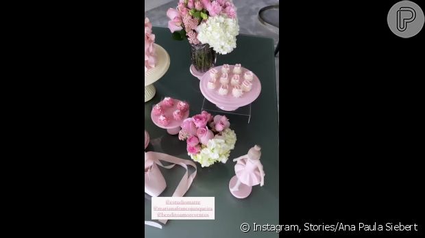 Vídeo: confira detalhes da decoração da festa de 3 meses de Vicky, filha de Ana Paula Siebert