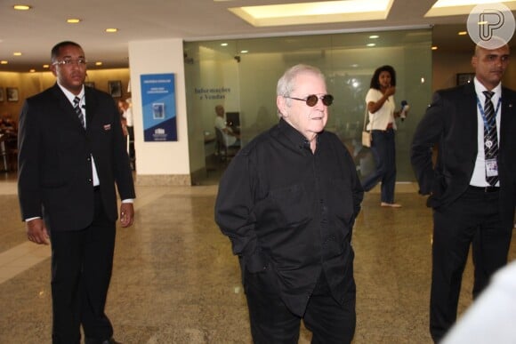 Jô Soares compareceu ao velório do filho, Rafael, no Memorial do Carmo, no último sábado, 1 de novembro de 2014