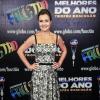 Adriana Esteves ganha prêmio de melhor atriz no 'Domingão do Faustão', em 3 de março de 2013