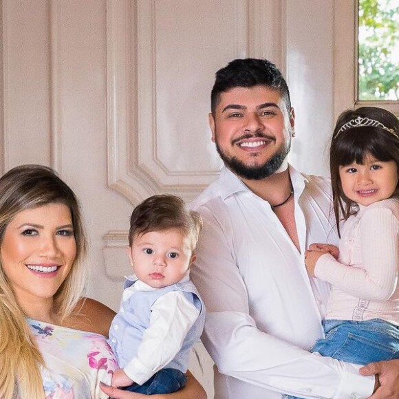 O sertanejo Cristiano e Paula Vaccari são pais de Cristiano Júnior e Pietra, de 3 anos