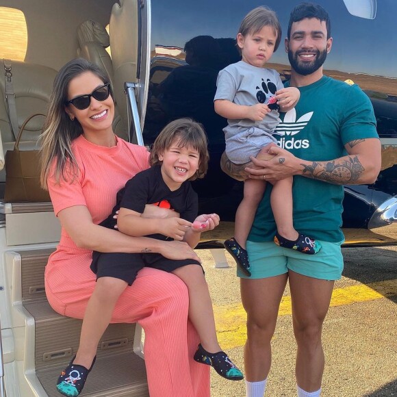 Andressa Suita é mãe de Gabriel, de 3 anos, e Samuel, de 2, frutos da relação com Gusttavo Lima