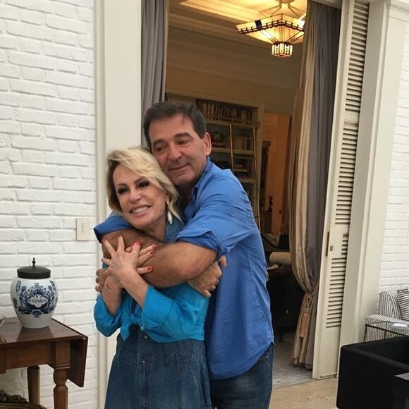 Ana Maria Braga e o empresário francês Johnny Lucet se casaram em fevereiro de 2020