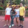 Susana Vieira se diverte com seus familiares na Disney durante gravação do 'Mais Você' especial de 15 anos