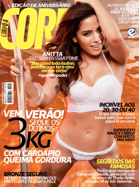 Anitta posou pela primeira vez de biquíni para a capa de uma revista