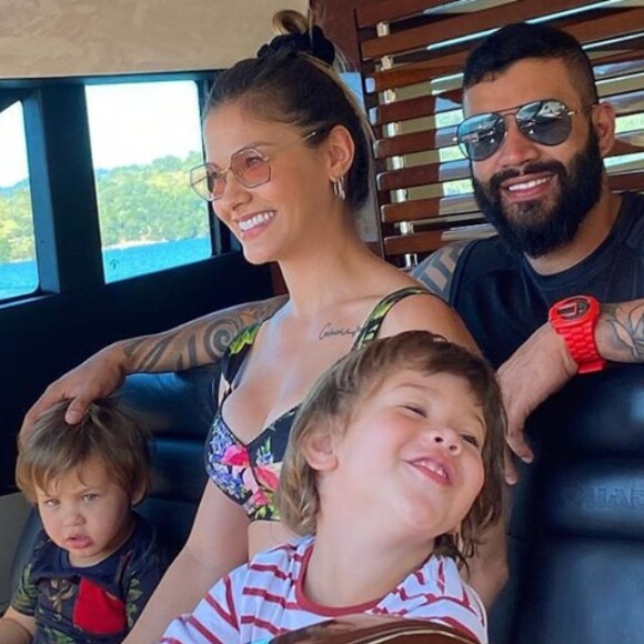 Andressa Suita e Gusttavo Lima são pais de Gabriel - nascido em 2017 - e Samuel - em 2018