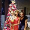 Sheron Menezzes com o marido, Saulo Bernard, e o filho, Benjamin, compartilharam uma foto para desejar feliz natal