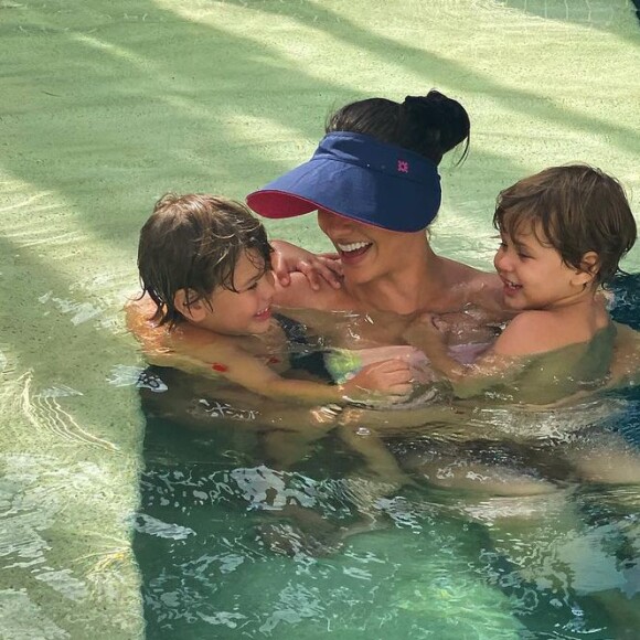 Andressa Suita não dispensa os momentos de lazer com os filhos, Gabriel e Samuel