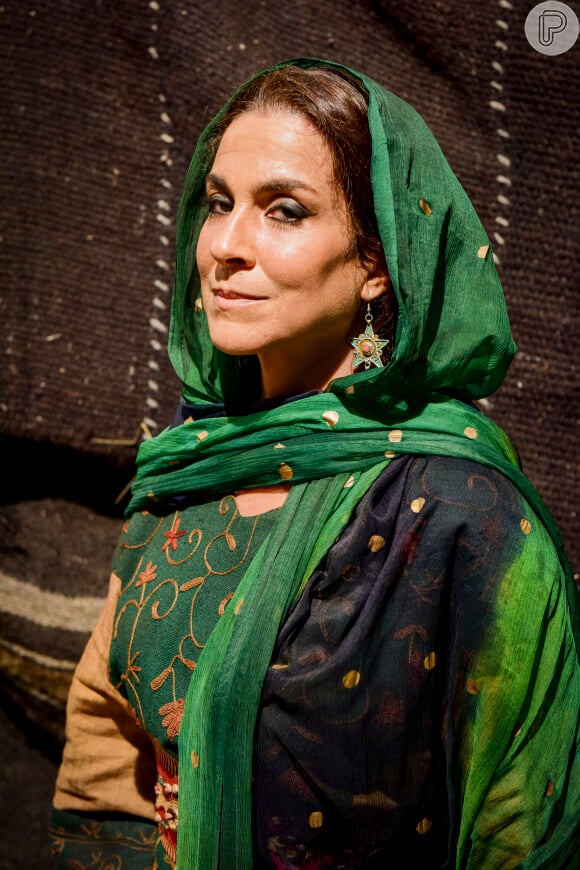 Na novela 'Gênesis', Helda é o papel de Izabella Bicalho
