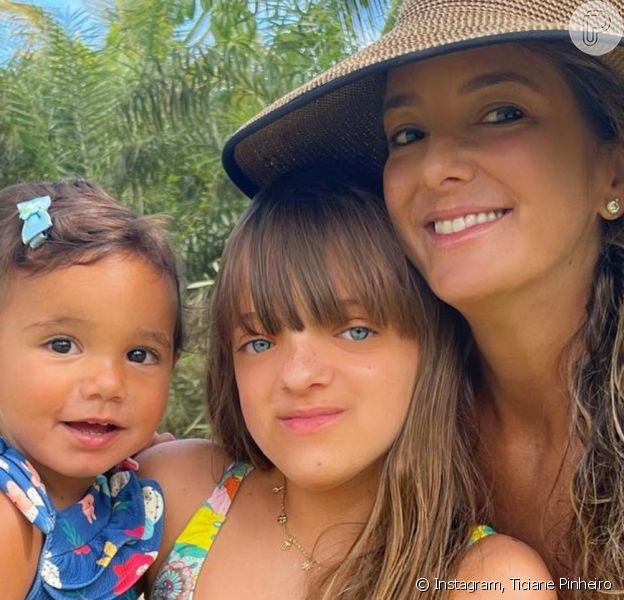 Veja nova foto de Ticiane Pinheiro com filhas, Rafaella Justus e ...