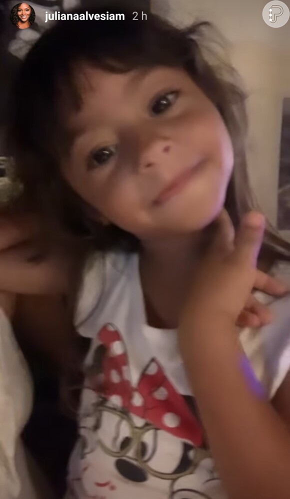 Novo cabelo da filha de Juliana Alves encanta os seguidores da atriz