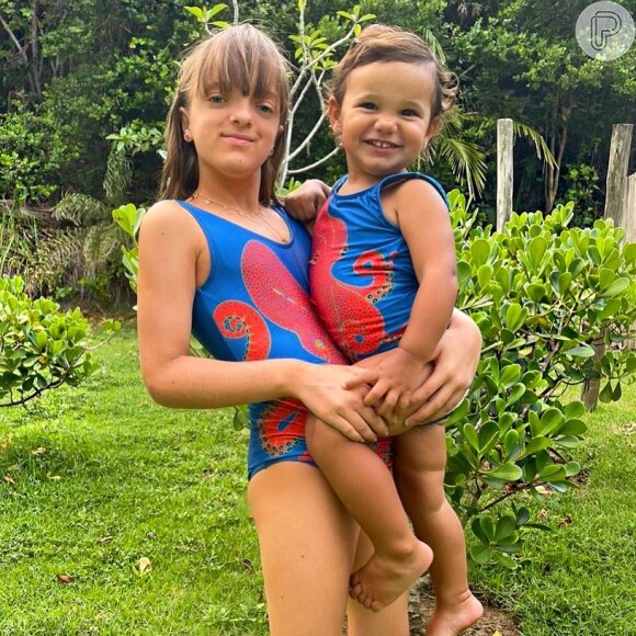 Filha de Ticiane Pinheiro, Rafaella Justus e Manuella foram comparadas aos pais