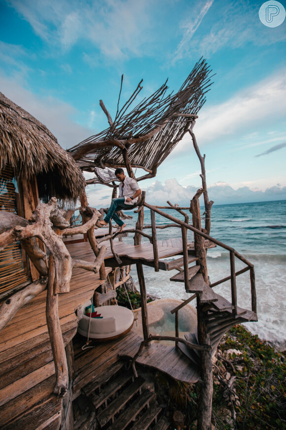 Foto de viajante no Azulik Tulum