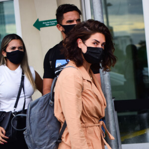 Fernanda Paes Leme é fotografada em aeroporto de Congonhas, em São Paulo, neste domingo, 31 de janeiro de 2020