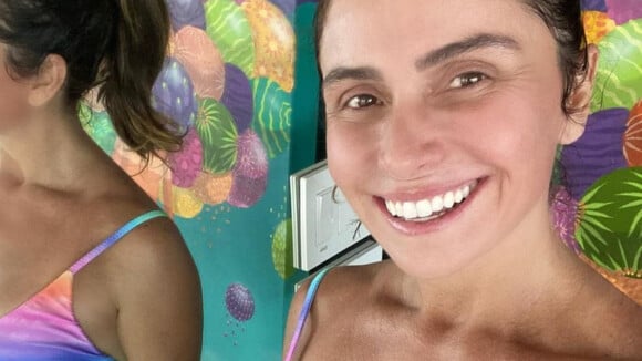 Giovanna Antonelli chama atenção por barriga sarada em biquíni: 'Mocinha de 17'