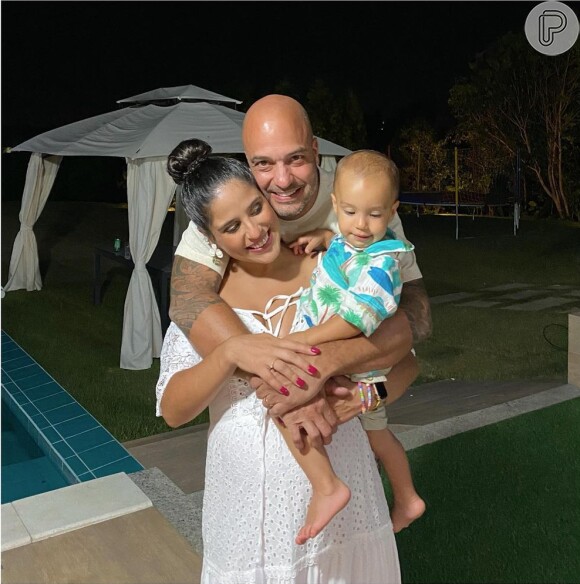 Casada com Leonardo Lessa e mãe de Joaquim, Camilla Camargo está no fim da segunda gravidez