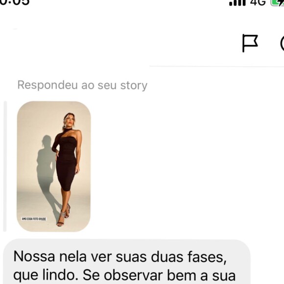 Lorena Improta percebeu detalhe curioso em foto anterior à gravidez