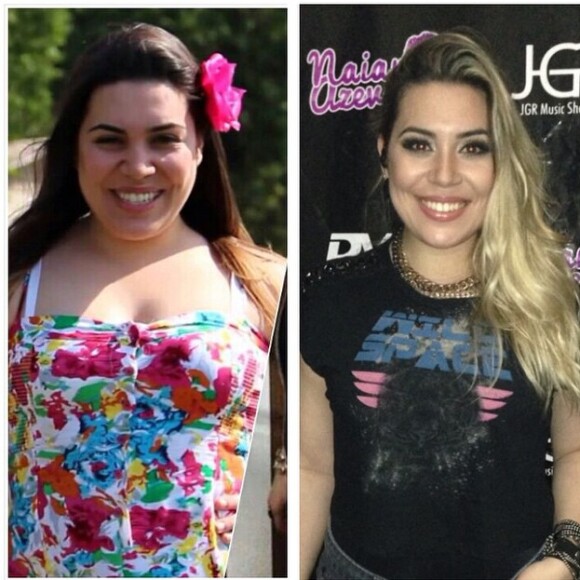 Naiara Azevedo reúne fotos de antes de emagrecimento em vídeo: 'São verídicas'
