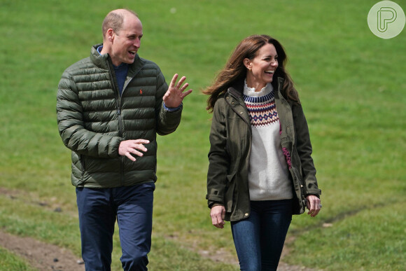 Kate Middleton e Príncipe William escolheram looks confortáveis