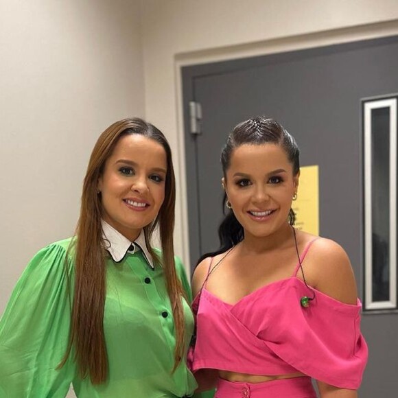 Maiara e Maraisa participaram do 'Altas Horas' junto com Carla Diaz neste sábado (1)