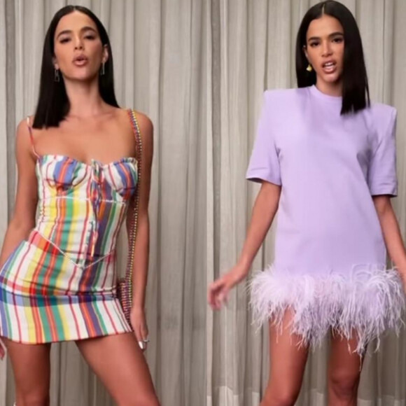 Bruna Marquezine se diverte com trend da internet e revela looks que não pôde usar devido à pandemia