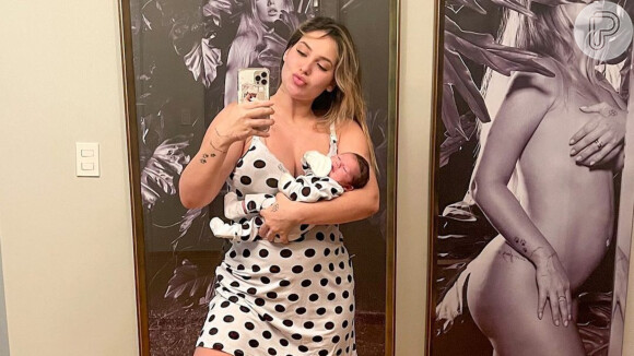 Virgínia Fonseca usa look combinando com o da filha recém-nascida, Maria Alice: 'Pijaminha'