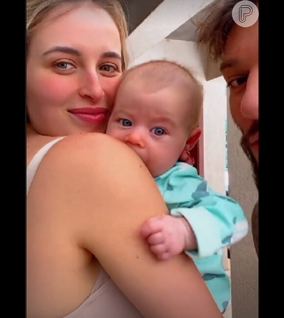 Família de Lucas Lucco arranca suspiros na web ao exibir rotina matinal com mulher e bebê