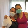 Milena Toscano, de 37 anos, compartilhou clique horas após nascimento de segundo filho