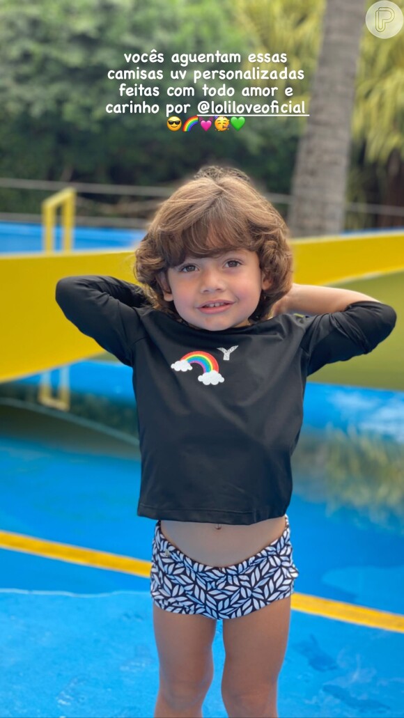 Dom, filho mais novo de Wesley Safadão, de 2 anos, rouba a cena com carisma e fofura em aniversário de 7 anos da irmã Ysis
