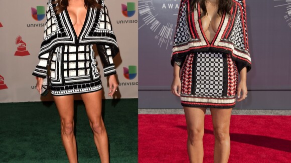 Alessandra Ambrosio usa o mesmo vestido Balmain que Kim Kardashian em evento