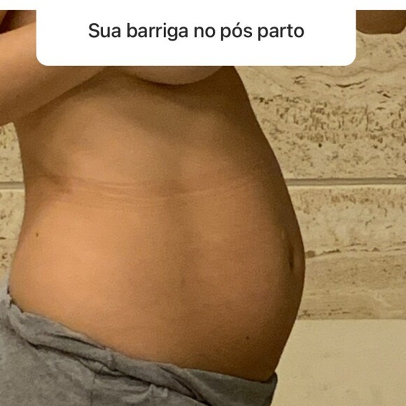 Sthefany Brito desabafa sobre autoestima após parto: 'Barriga não é mais como antes [...] mas tenho saúde!'