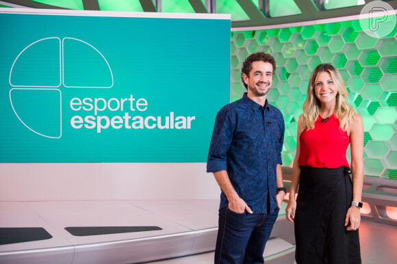 Jornalista, Felipe Andreoli comanda um programa de esportes na TV Globo