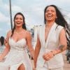 Sertaneja Maria Clara e a modelo Fernanda Aguiar terminam casamento, em 18 de julho de 2021