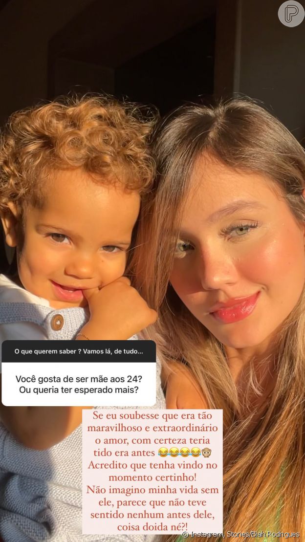 Grávida pela 2ª vez, Biah Rodrigues aprova maternidade aos 24 anos