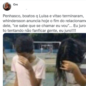 Fãs começaram a imaginar que Luísa Sonza e Whindersson poderiam voltar