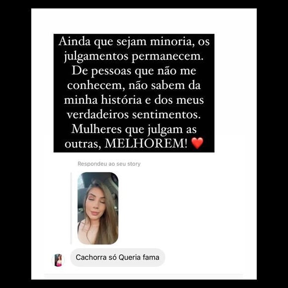 A influenciadora Maria Lina comenta sobre haters: 'Melhorem'